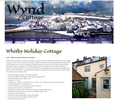 Wynd cottage website