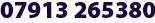zero seven nine one three two six five three eight zero